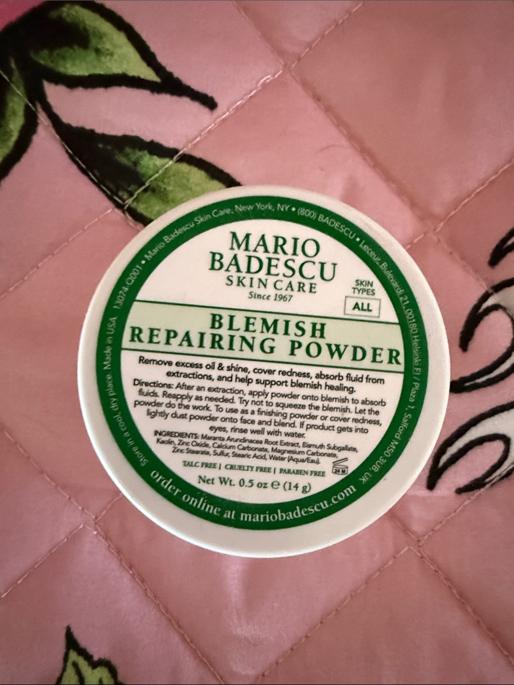 FREE with purchase Mario Badescu Blemish Repairing Powder